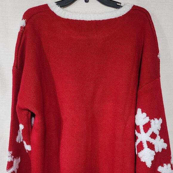 Christmas snowflake sweater by 33 degrees women's XXL - Picture 6 of 7